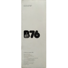 B76 La Biennale di Venezia 1976. Guida alle manifestazioni, giugno-dicembre 1976