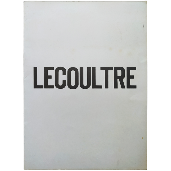 Lecoultre. Galería Juana Mordó, Madrid, del 3 al 26 de junio de 1971