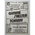 Cine Rock: The Rolling Stones en Gimme Shelter y Tommy. Who - Eric Clapton - Elton John. Club Helena, Barcelona, 1977