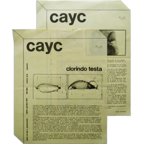 Clorindo Testa. CAyC Centro de Arte y Comunicación, Buenos Aires, septiembre 1977