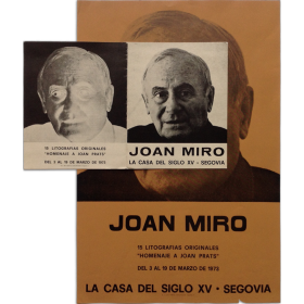 Joan Miró. 15 litografías originales "Homenaje a Joan Prats". La Casa del Siglo XV, Segovia, del 3 al 19 de marzo de 1973