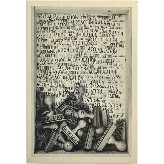 Arman - "Accumulation". John Gibson Gallery, New York , [1973]