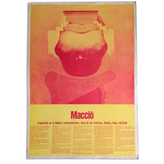 Macció. Exposición en la Galería Latinoamericana, Casa de las Américas, Habana, Cuba. 25-9-68